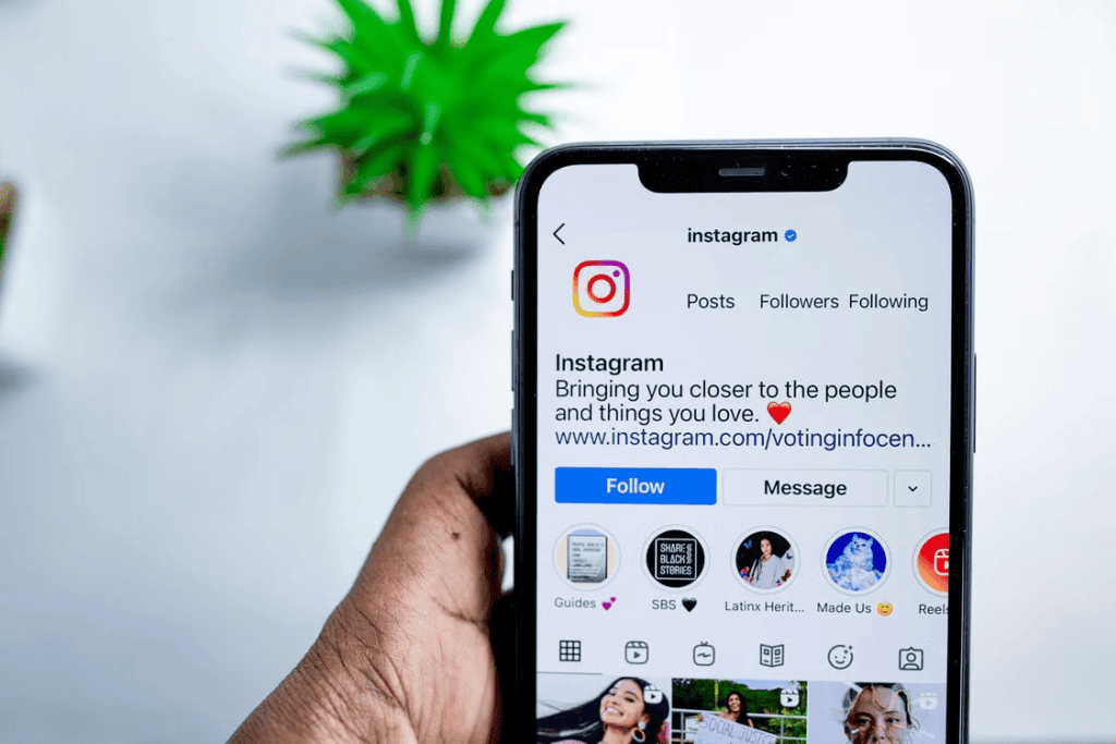 cara centang biru di instagram