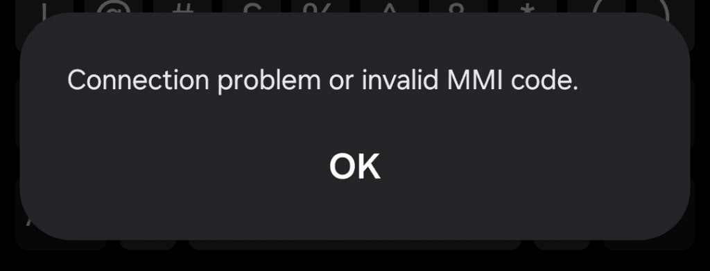kode mmi tidak valid