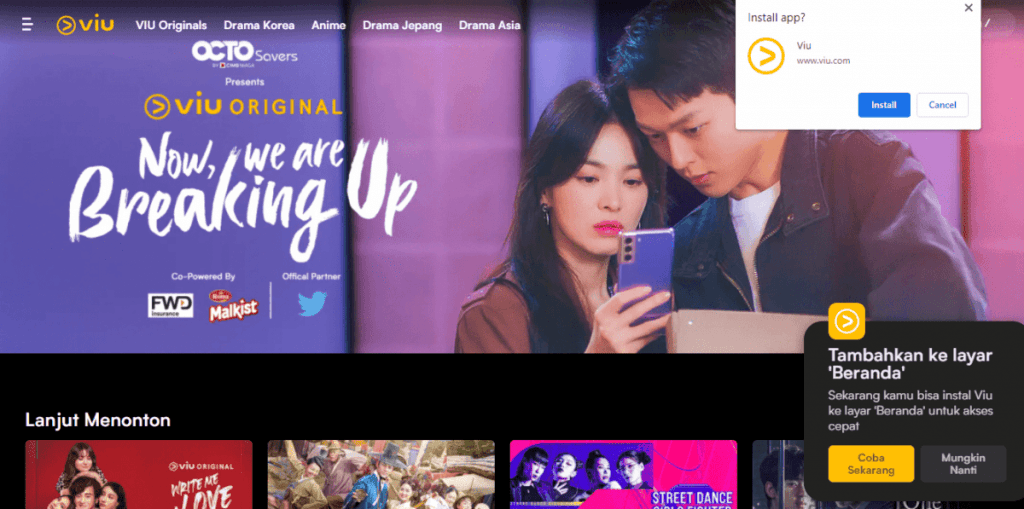 cara mendownload drama di viu